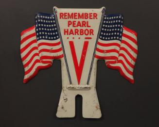 Remember Pearl Harbor License Plate Ornament