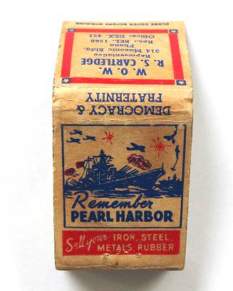 Remember Pearl Harbor Matchbook