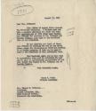 Copy of the response letter from FDR’s Private Secretary Grace Tully to Mrs. Robinson, August 2…