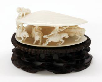 Ivory Clam Shell Carving