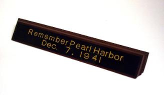 Remember Pearl Harbor Desk Piece