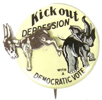 Democratic Campaign Button, 1932