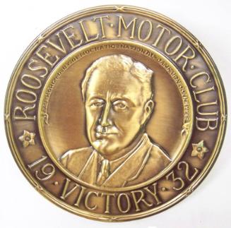 Roosevelt Motor Club Victory Radiator Ornament, 1932