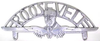 Roosevelt Campaign License Plate Ornament, 1932