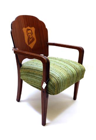 Armchair with Franklin Roosevelt Portrait