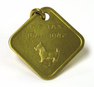 Dog License Tag Used by Fala