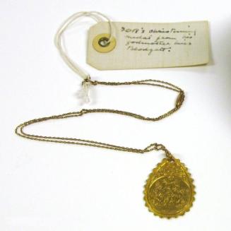 Baptismal Medal Worn by Franklin Roosevelt