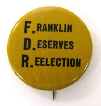 Roosevelt Campaign Button, 1940