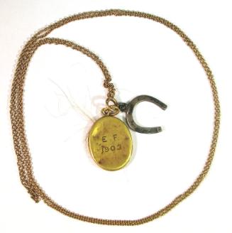 Gold Locket and Chain