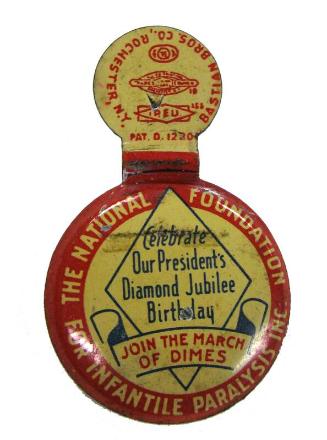 National Foundation for Infantile Paralysis, Inc. Lapel Tab