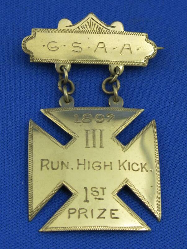 Groton School Running High Kick Medal