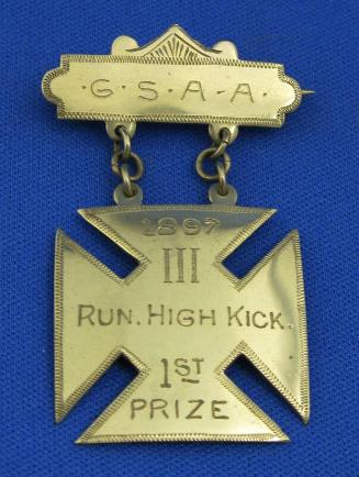 Groton School Running High Kick Medal