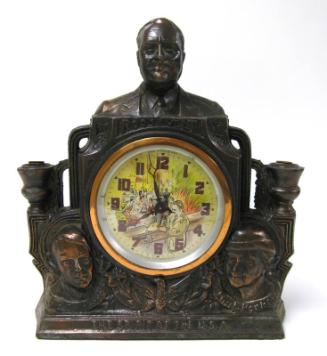 Franklin Roosevelt Combination Lamp and Clock