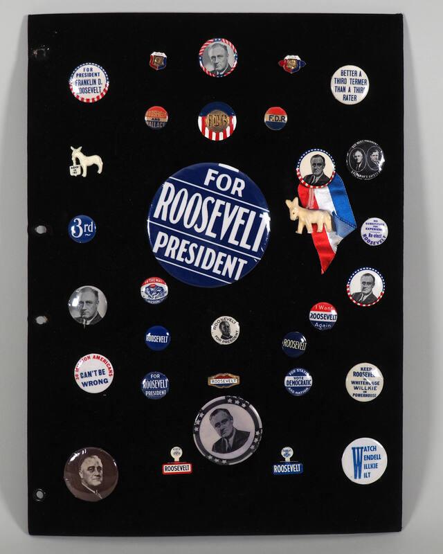 Album of 1940 Campaign Buttons