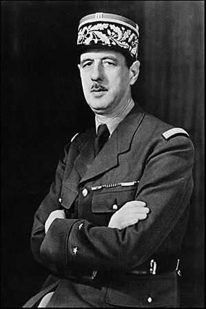 Gen. Charles de Gaulle, leader of the Free French movement, c. 1942.
Library of Congress, Wash…