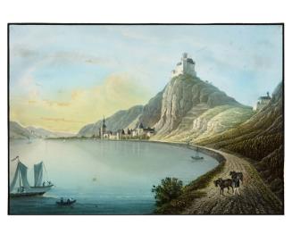 Painting of Marksburg Castle, Germany