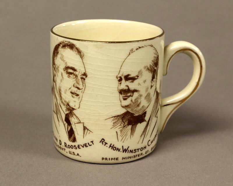 Roosevelt and Churchill Commemorative Mug