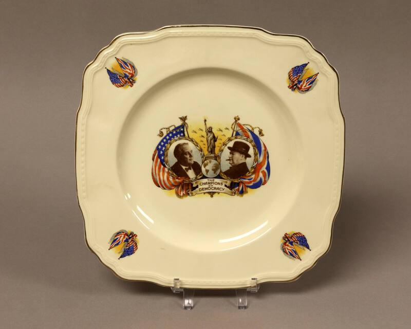 Roosevelt and Churchill Commemorative Plate