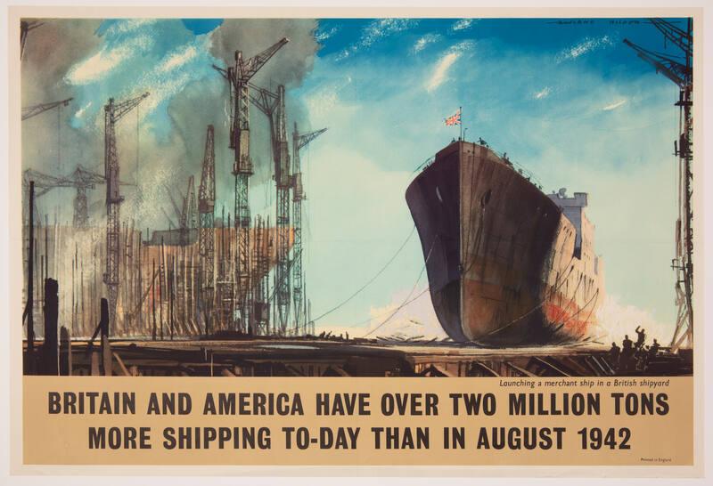 Britain and America Have Over Two Million Tons More Shipping To-Day. . .