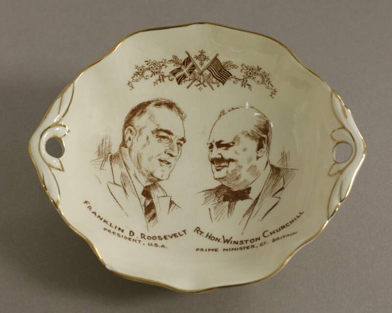 Roosevelt and Churchill Commemorative Dish
