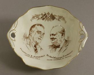 Roosevelt and Churchill Commemorative Dish