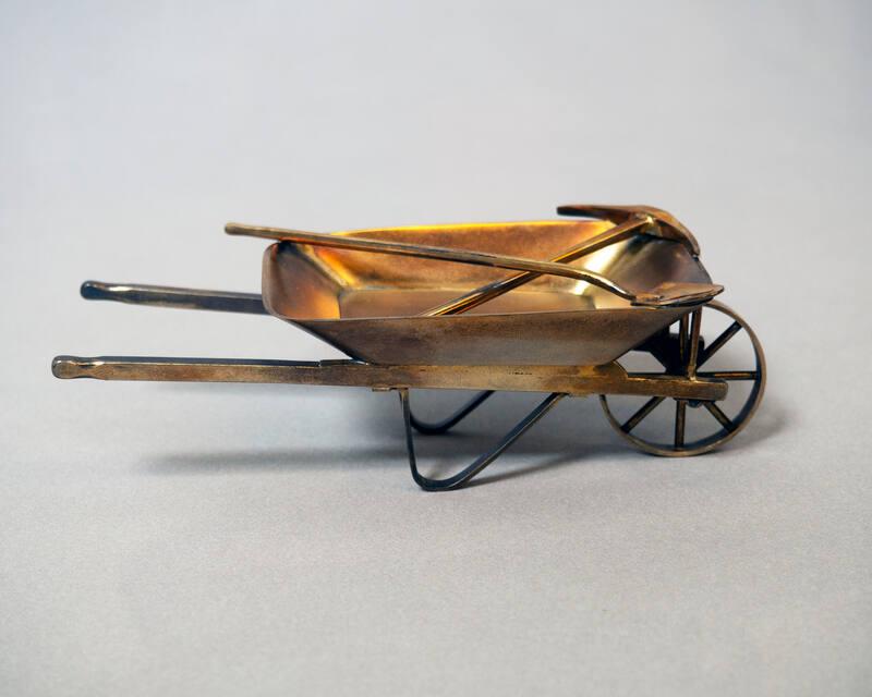 Wheelbarrow and Tools Miniature