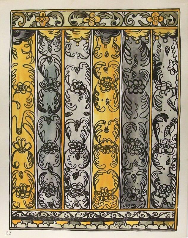 Portfolio of Spanish Colonial Design, Plate 22: Wall Decoration, Laguna