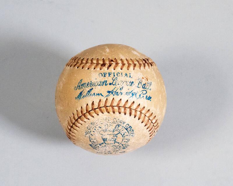 Harry Truman Signed Red Stitched Spalding Baseball