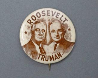 Roosevelt and Truman Campaign Button, 1944