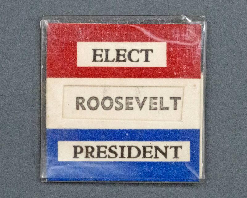 Roosevelt and Dewey Campaign Button, 1944