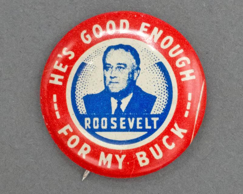 Roosevelt Campaign Button, 1944