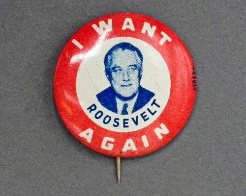 Roosevelt Campaign Button, 1944 – All Artifacts – Franklin D. Roosevelt ...