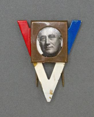 Roosevelt Campaign Pin, 1944