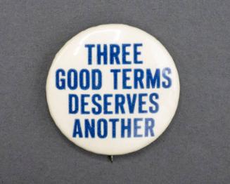 Roosevelt Campaign Button, 1944