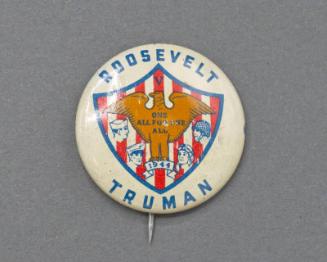 Roosevelt and Truman Campaign Button, 1944