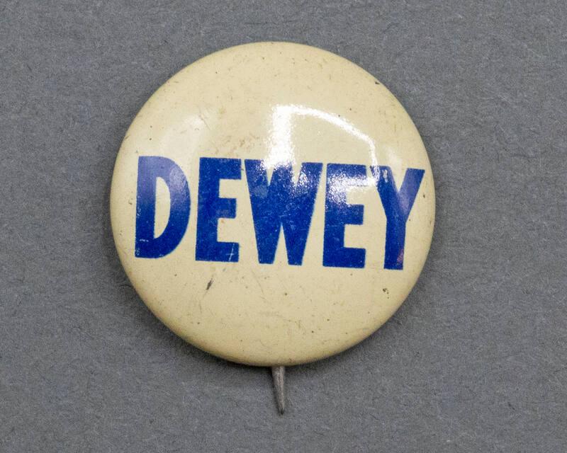 Dewey Campaign Button, 1944