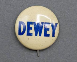 Dewey Campaign Button, 1944
