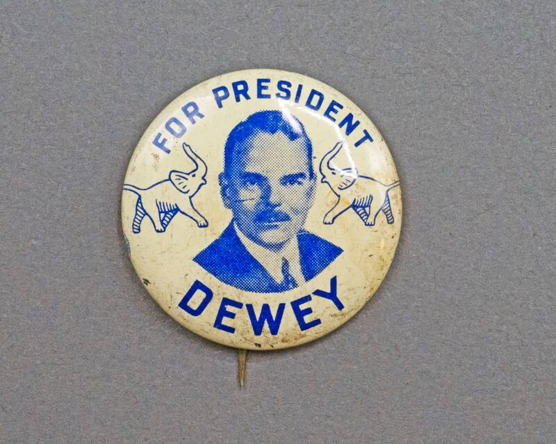 Dewey Campaign Button, 1944