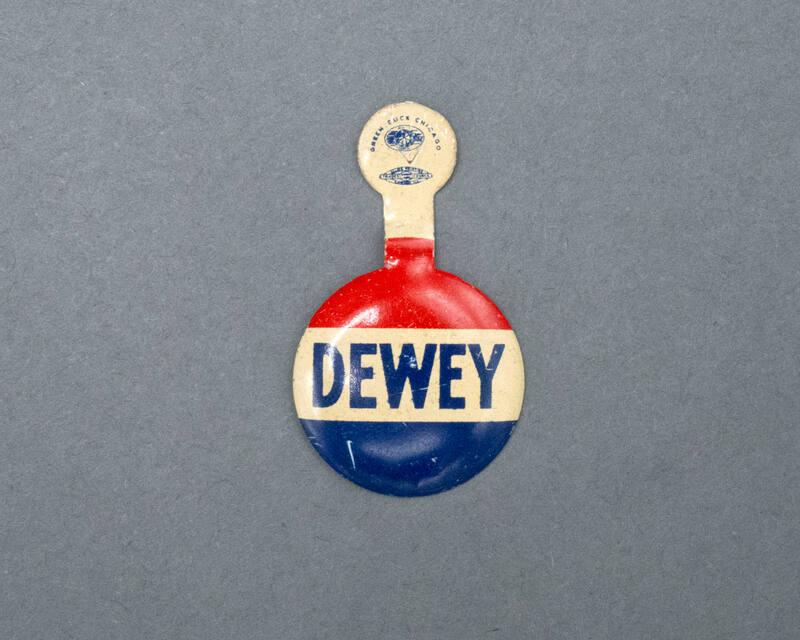 Dewey Campaign Lapel Tab, 1944