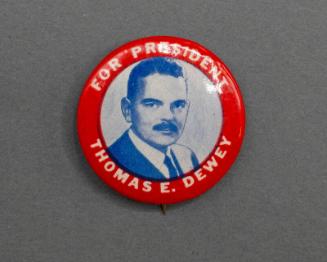 Dewey Campaign Button, 1944