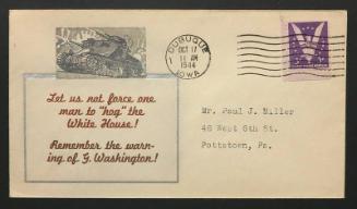 Anti-Roosevelt Campaign Stamp Cover