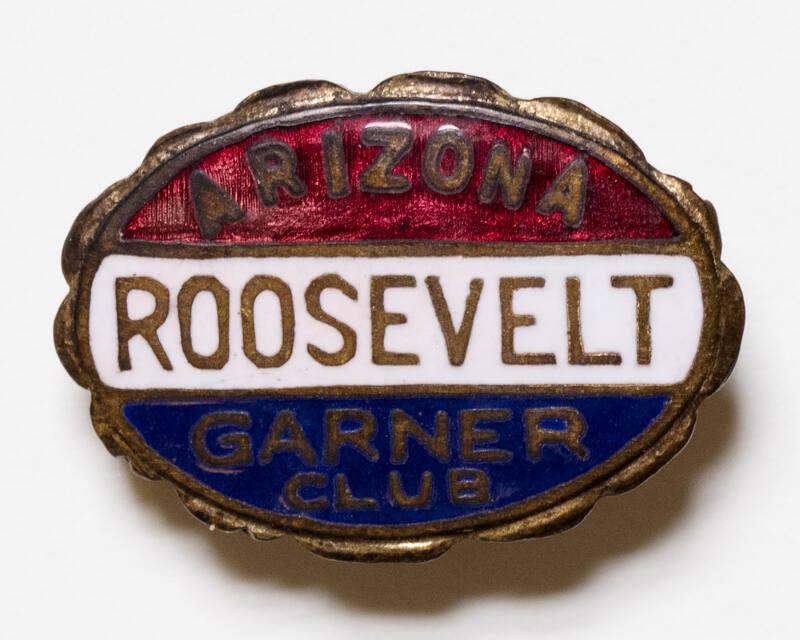 Roosevelt and Garner Campaign Button, 1932
