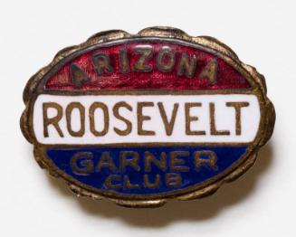 Roosevelt and Garner Campaign Button, 1932