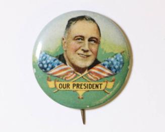 Roosevelt Campaign Button, 1936