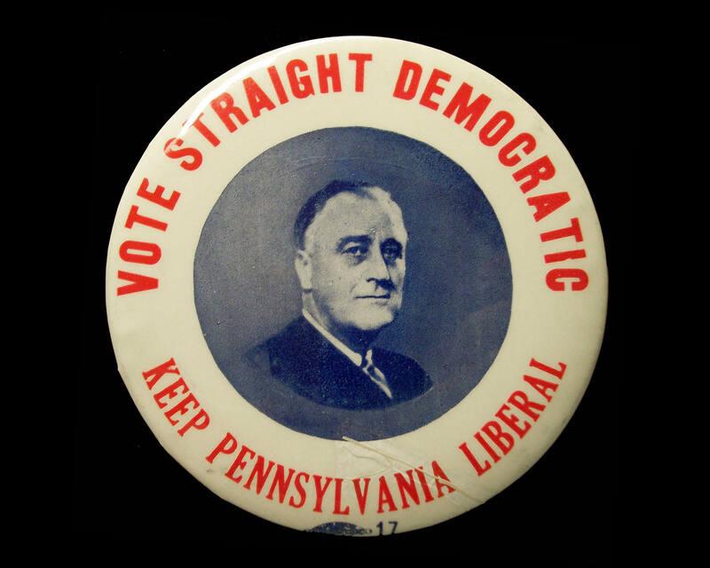 Roosevelt Campaign Button, 1936