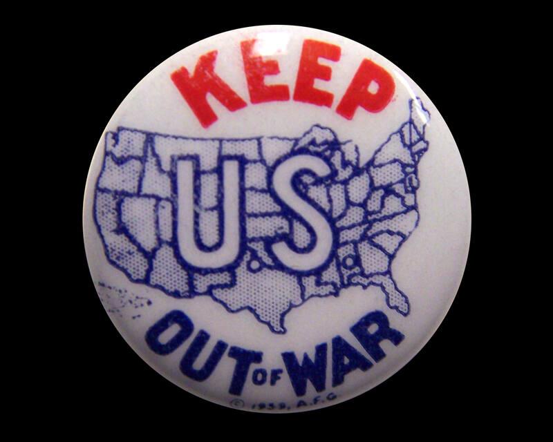 Keep U.S. Out of War Button