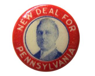 Roosevelt Campaign Button, 1936