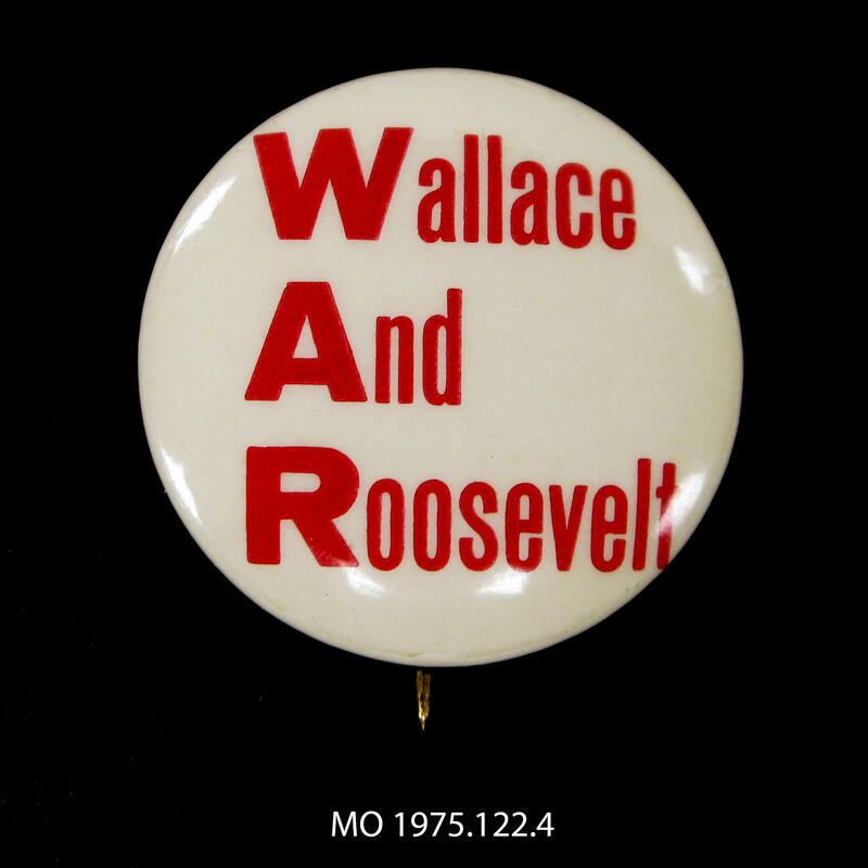 Anti-Roosevelt Campaign Button, 1940