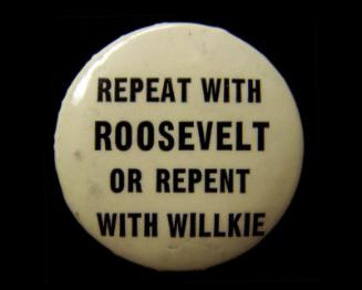 Roosevelt Campaign Button, 1940