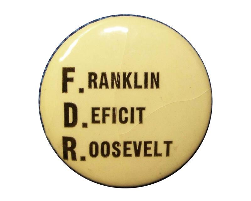 Anti-Roosevelt Campaign Button, 1940